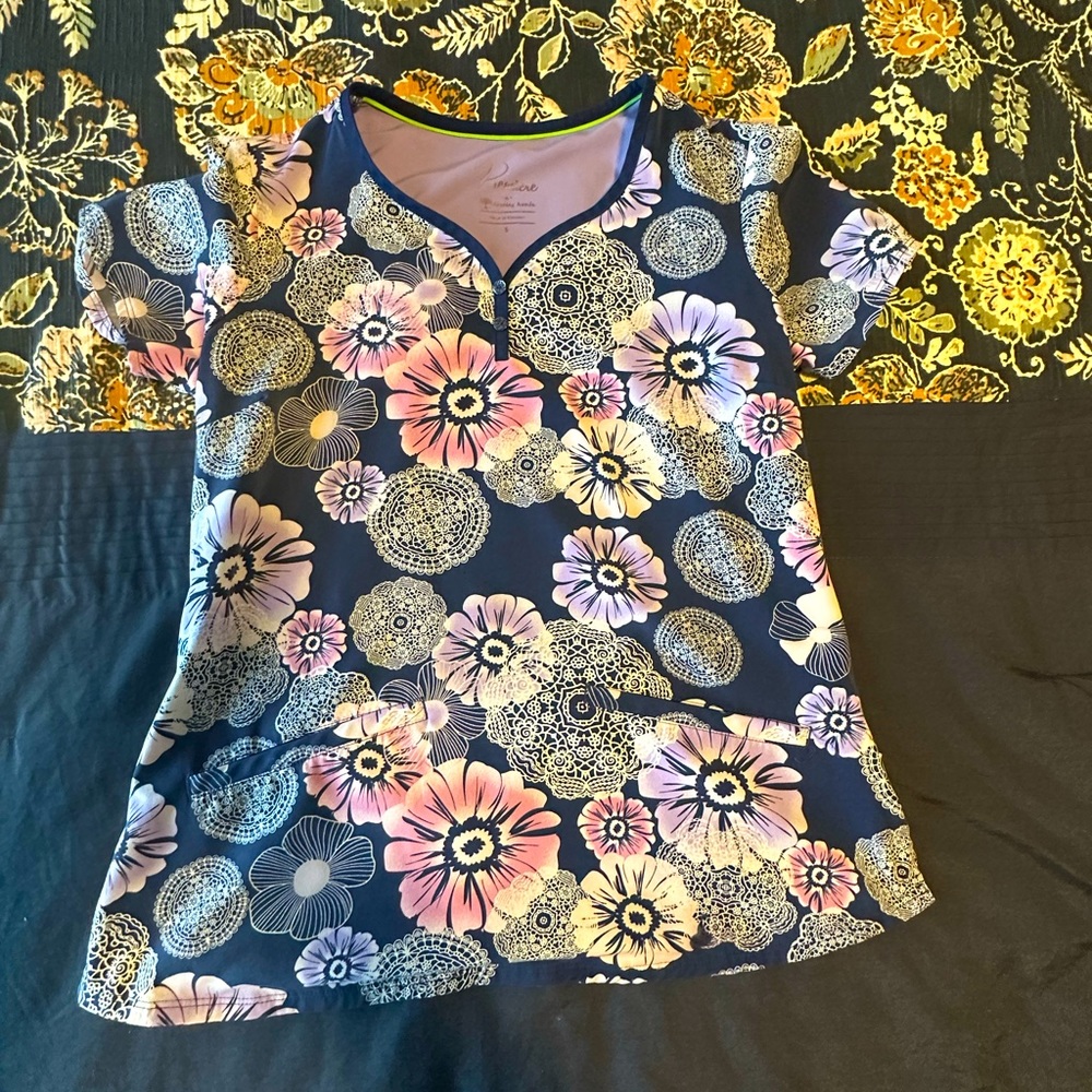 Healing hands scrub top